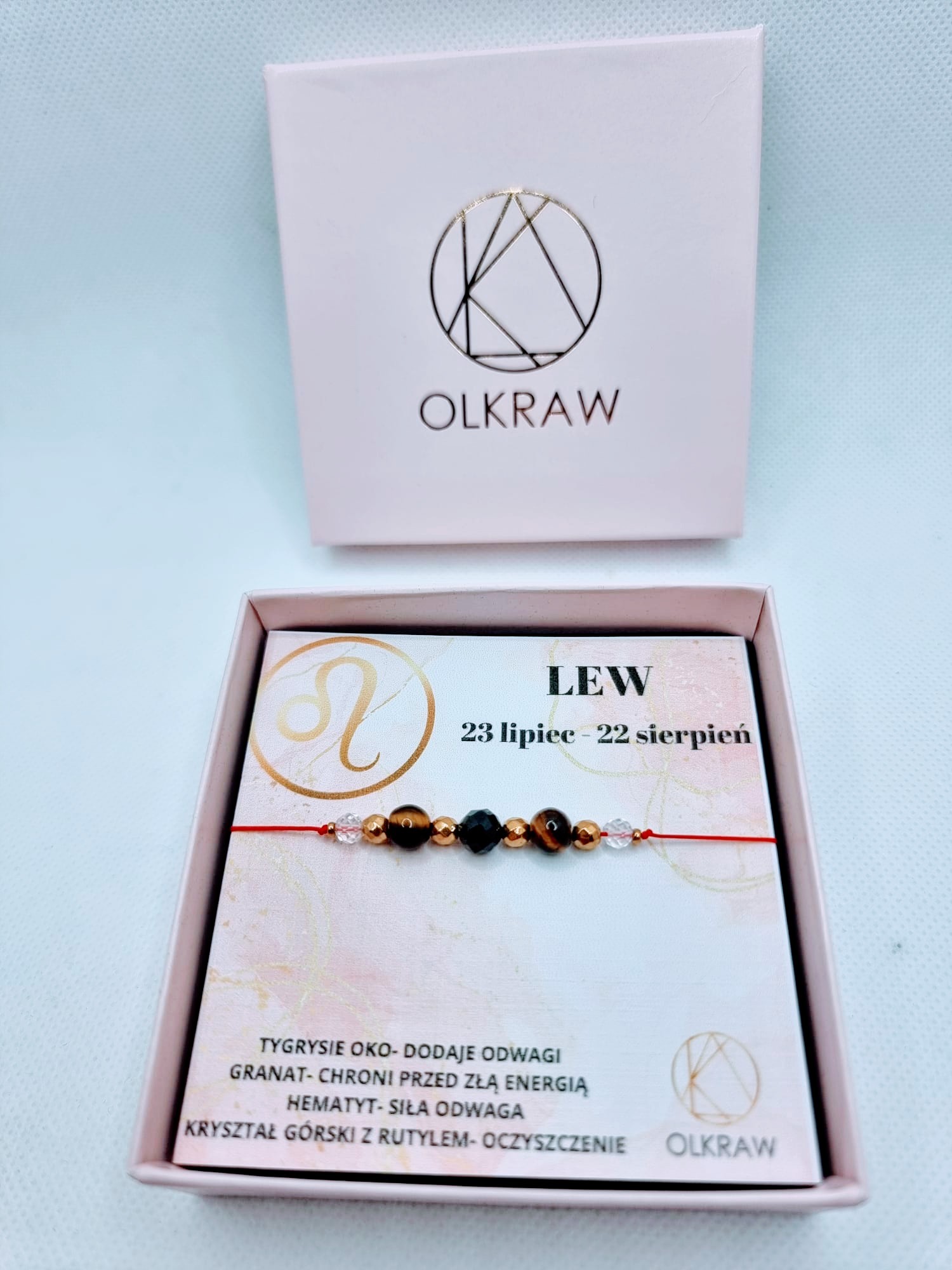 Bransoletka Zodiak Lew