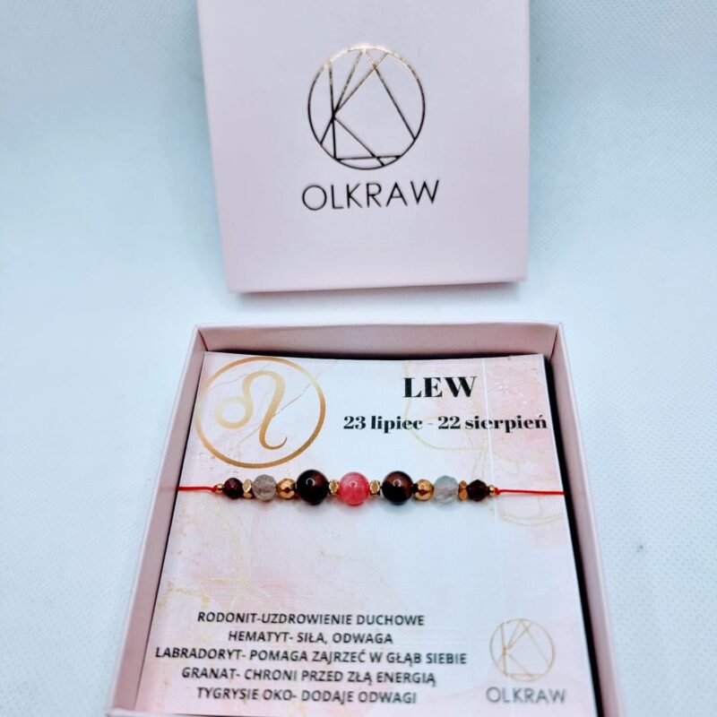 Bransoletka Zodiak Lew