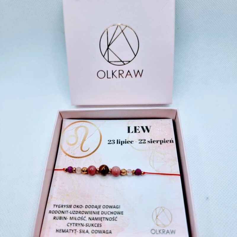 Bransoletka Zodiak Lew