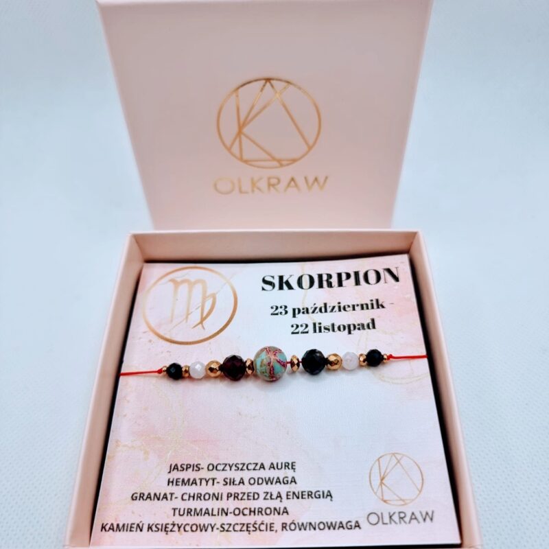 Bransoletka Zodiak Skorpion