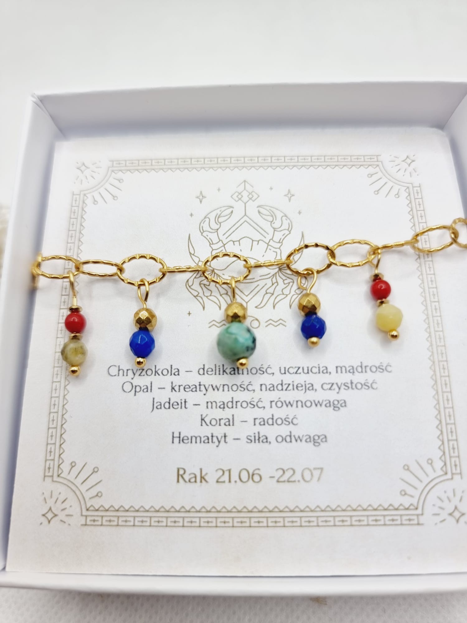 Bransoletka Rak ogniwka