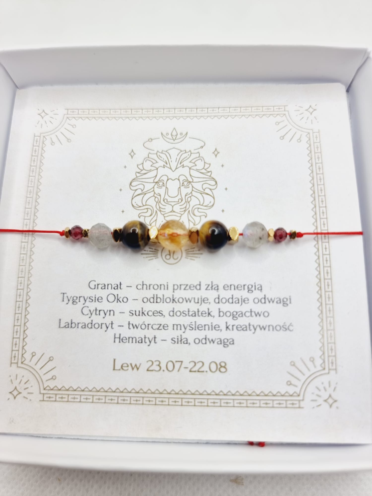Bransoletka Zodiak Lew