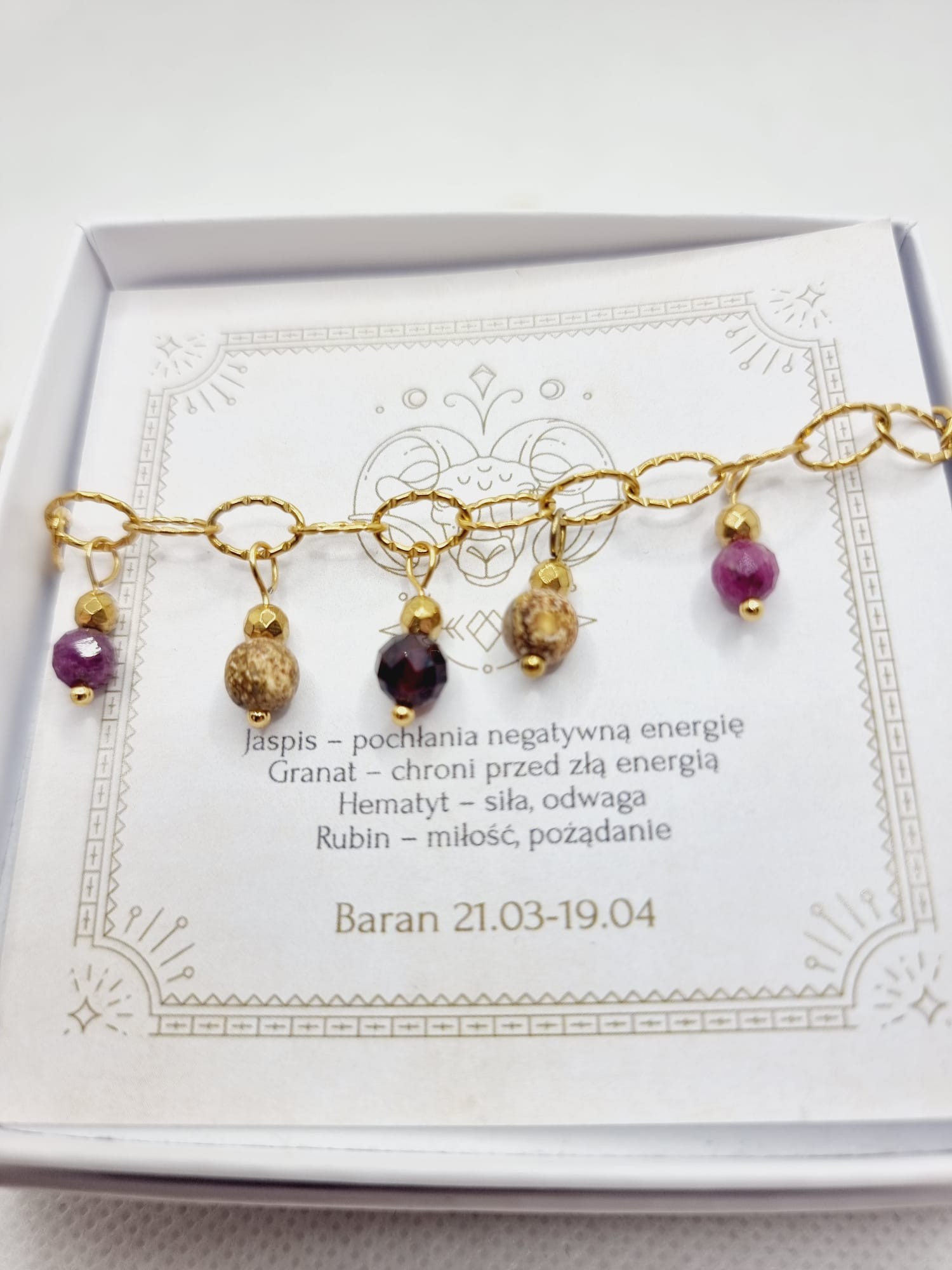 Bransoletka Baran ogniwka